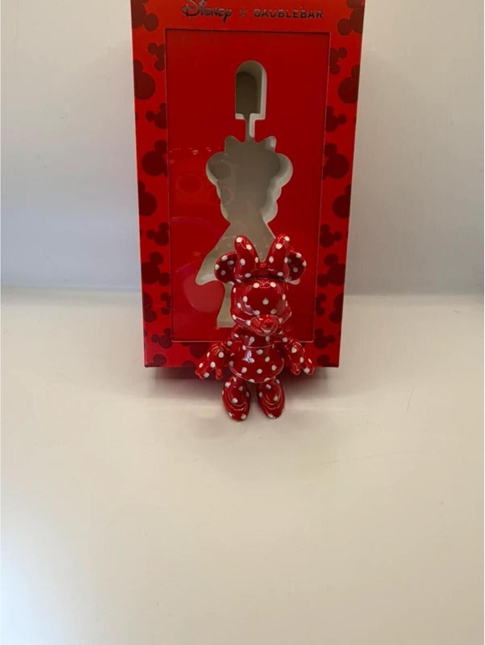 BaubleBar Minnie Mouse Red Polka Dot Bag Charm Keychain NIB - Picture 3 of 10